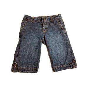 IZOD Cropped Blue Jeans Women's Size 6 Denim Knickers 5 Pocket Casual Stretch
